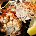 とんかつ 都 - 一味を振ったマッシュポテト