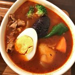 スープカレー屋 鴻 - 「赤スープ」「豚しゃぶ」1,150円