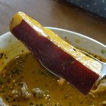 アプランティ - クリームチーズのスープカレー（牛・豚しゃぶ）1200円