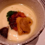 鮨匠 のむら - アカウニ（唐津）といくらの茶碗蒸し