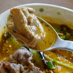 アプランティ - クリームチーズのスープカレー（牛・豚しゃぶ）1200円