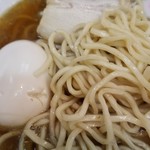 麺屋 にぼすけ - 味玉と麺アップ