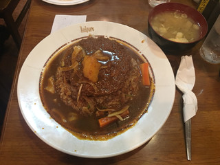 ラホール - 日替わりCカレー。ジャンボメンチカツカレー800円