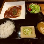 豊丸水産 - 【2017.9.5(火)】ワンコインランチ(デミハンバーグ)500円