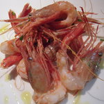 ｓｕｓｈｉ ｄｉｎｉｎｇ 鸞 - シマエビのペペロンチーノ