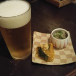 インディ庵 - 生ビールとお通し