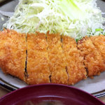 ランチのロースカツ