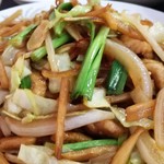 上海亭 - 豚肉といろいろ野菜炒めのアップ