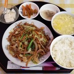 上海亭 - 豚肉といろいろ野菜炒め 600円