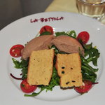 ラ・ベットラ・ダ・オチアイ - 鶏白レバームース サラダ添え(前菜)