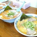 華宴 - 辛みそ《大盛》・辛みそ・塩【Sep.2017】