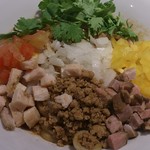 つけ麺一燈 - トマトとパクチーのまぜそば(1)