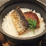 レストラン バカール - 2011.１月 銚子イワシとフォアグラの鉄鍋炊きあげご飯