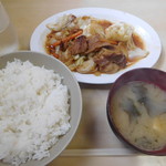 かんだ食堂 - ホイコーロー定食￥650-