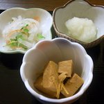 天ぷら　いな葉 - 定食共通の小鉢