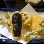 Tempura Inaba - 特別定食 野菜の天ぷら5品