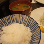 ご飯もツヤツヤ