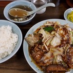 揚子江 - 回鍋肉定食900円