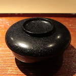 富小路 やま岸 - お碗 鱧と新銀杏のすりおろし そうめんカボチャ入り