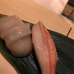 仙令鮨 - ホタテ、ズワイガニ