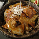 創 - ﾐﾆ豚丼ｾｯﾄ(800円)ほうじ茶ﾐﾆ豚丼