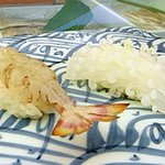 やま中・本店　鮨と日本料理　 - 車海老とイカ