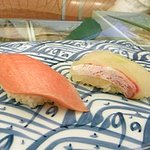 やま中・本店　鮨と日本料理　 - 中トロと鯛