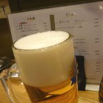 上州屋 - 生ビール（キリン）大ジョッキ７７０円