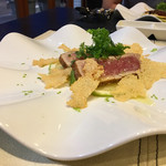 ユーロダイア - マグロのタタキ(トロと赤身の狭間の部分♪)