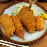 めおと食堂 - ミックスフライ