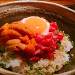 北新地 すがはら - 裏メニュー「うにく丼」ご賞味あれ