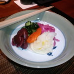 佐賀牛 季楽 銀座  - 110328ふるさとの漬物盛り合わせ