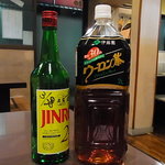 焼肉 松の屋 - Jinroをウーロン割で