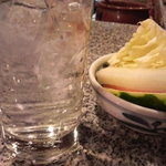 南蛮亭 - 麦焼酎水割り（三杯いただきました）