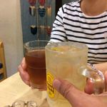 お家のごはん かれん - H.29.8.7.昼 ハイボール vs お茶 de 乾杯♪