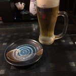 炭火焼鳥あずま - ビールでお疲れ様♪