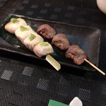 炭火焼鳥あずま - ささみわさびとハツ