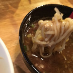 らーめん ふじもと - もりそば(醤油) さんま  平打ち麺・冷の麺リフト(*^▽^*)❤️