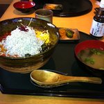 しらす屋ゆあさ湾 則種 - 三色シラス丼