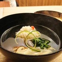 懐石料理 桝田 - 鱧と松茸の吸い物