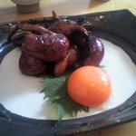 うなぎ亭 友栄 - 鰻の肝withまん丸の黄身