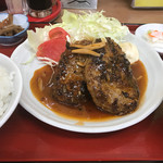 ラーメン まるとも - ダブルハンバーグ定食