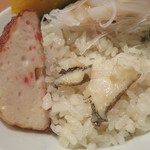 味処 むさし野 - かにのさつま揚げとあわびの炊き込みご飯