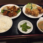 中華料理 しまなみ苑 - 中華定食1,020円。酢豚と唐揚げを楽しめるお得な定食です。