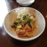 鶏もも肉の甘酢ソースあんかけ