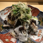 旬菜 おぐら家 - 新秋刀魚と秋茄子揚げ