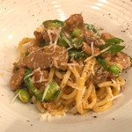 D'ORO - トルッキオ ウサギのラグー 万願寺唐辛子 枝豆 ペコリーノチーズ