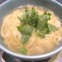 イチリン ハナレ - 浅利／三つ葉／中華麺