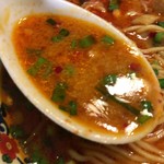 ラーメン･餃子 ハナウタ - 【2017年07月】麻辣香湯(ﾏｰﾗｰｼｬﾝﾀﾝ)のスープアップ。