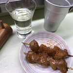 のんきや - どて焼き＋日本酒